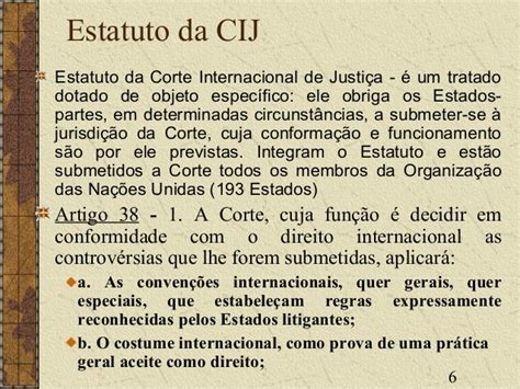 artigo 38 do estatuto da corte internacional de justiça